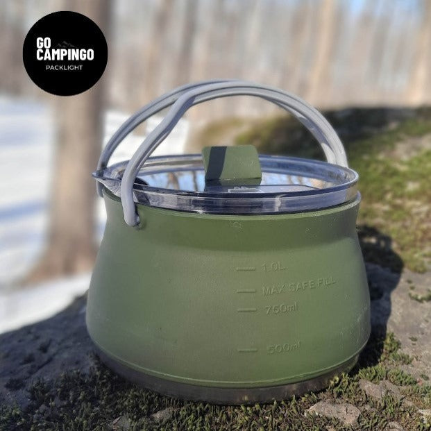 Livraison Gratuite ! POCKETBOIL™ - Bouilloire de Camping Pliante 1,3L