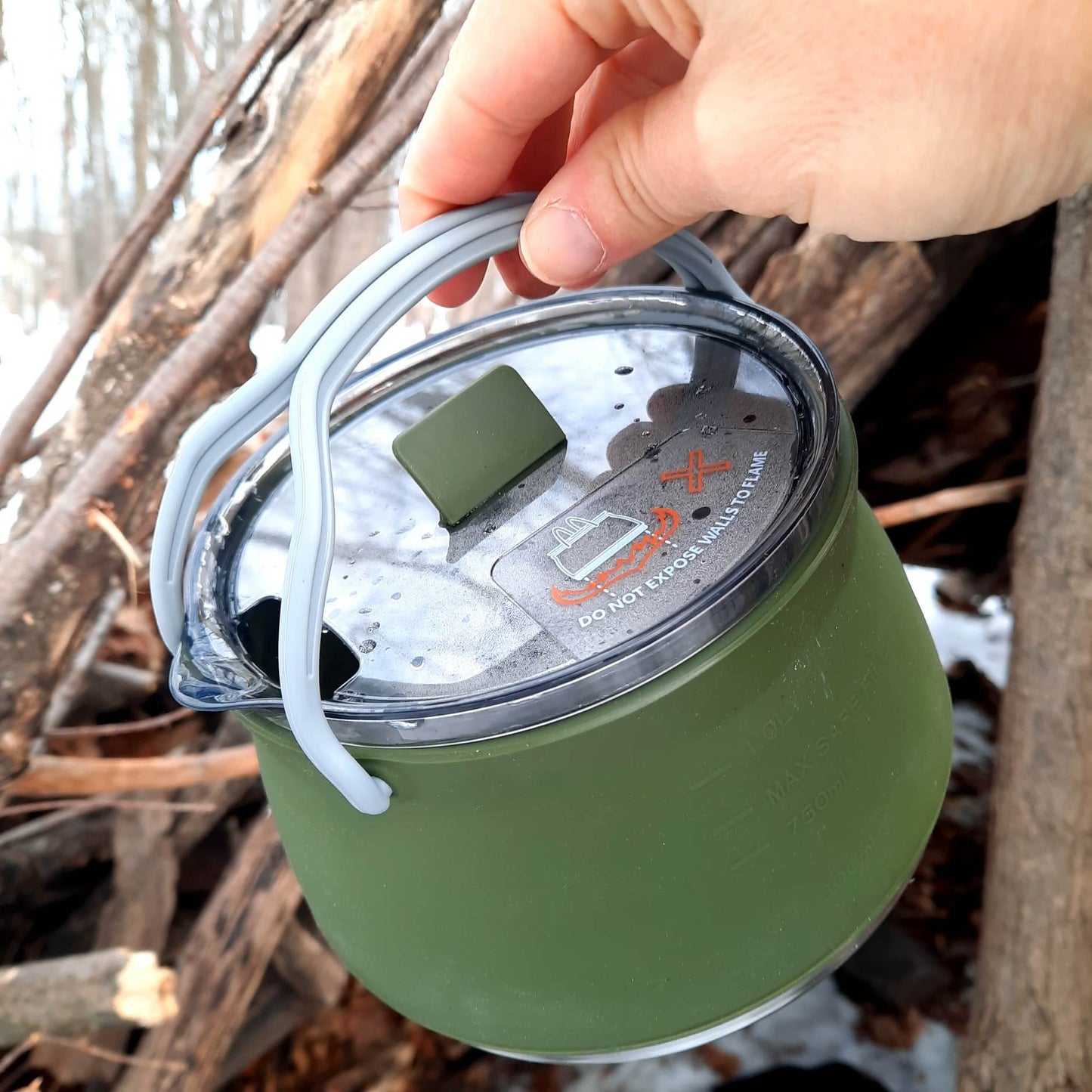 [Popote Du Campeur] POCKETPOT™-Chaudron pliable 2.5L +POCKETBOIL™-Bouilloire pliable 1.3L