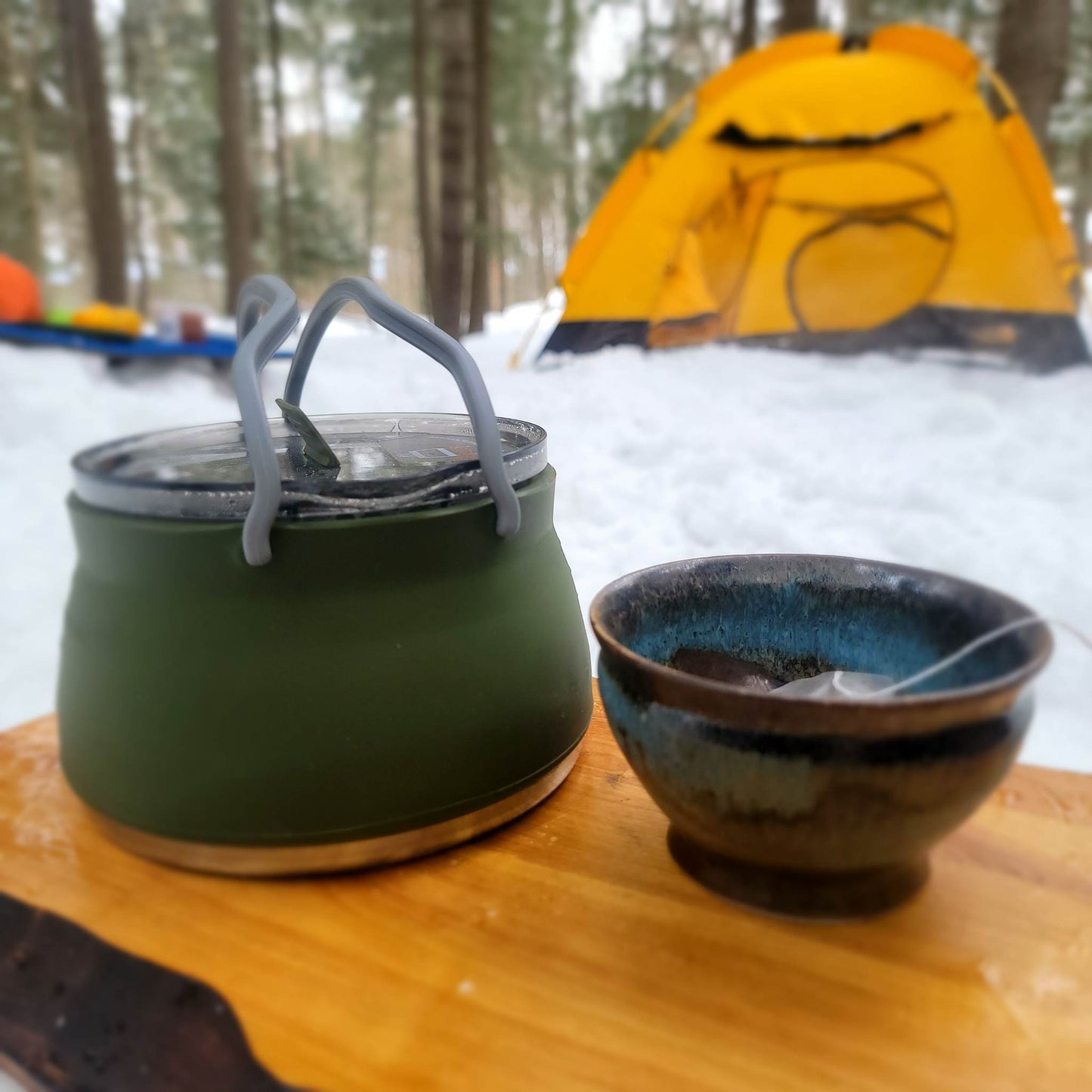 [Popote Du Campeur] POCKETPOT™-Chaudron pliable 2.5L +POCKETBOIL™-Bouilloire pliable 1.3L